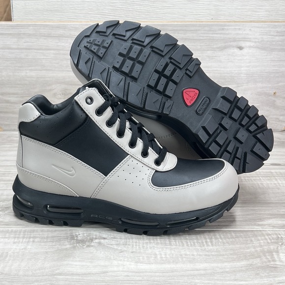 Nike ACG Air Max Goadome Men\'s Size 8.5 Boots Grey Black Leather New FZ1314-002